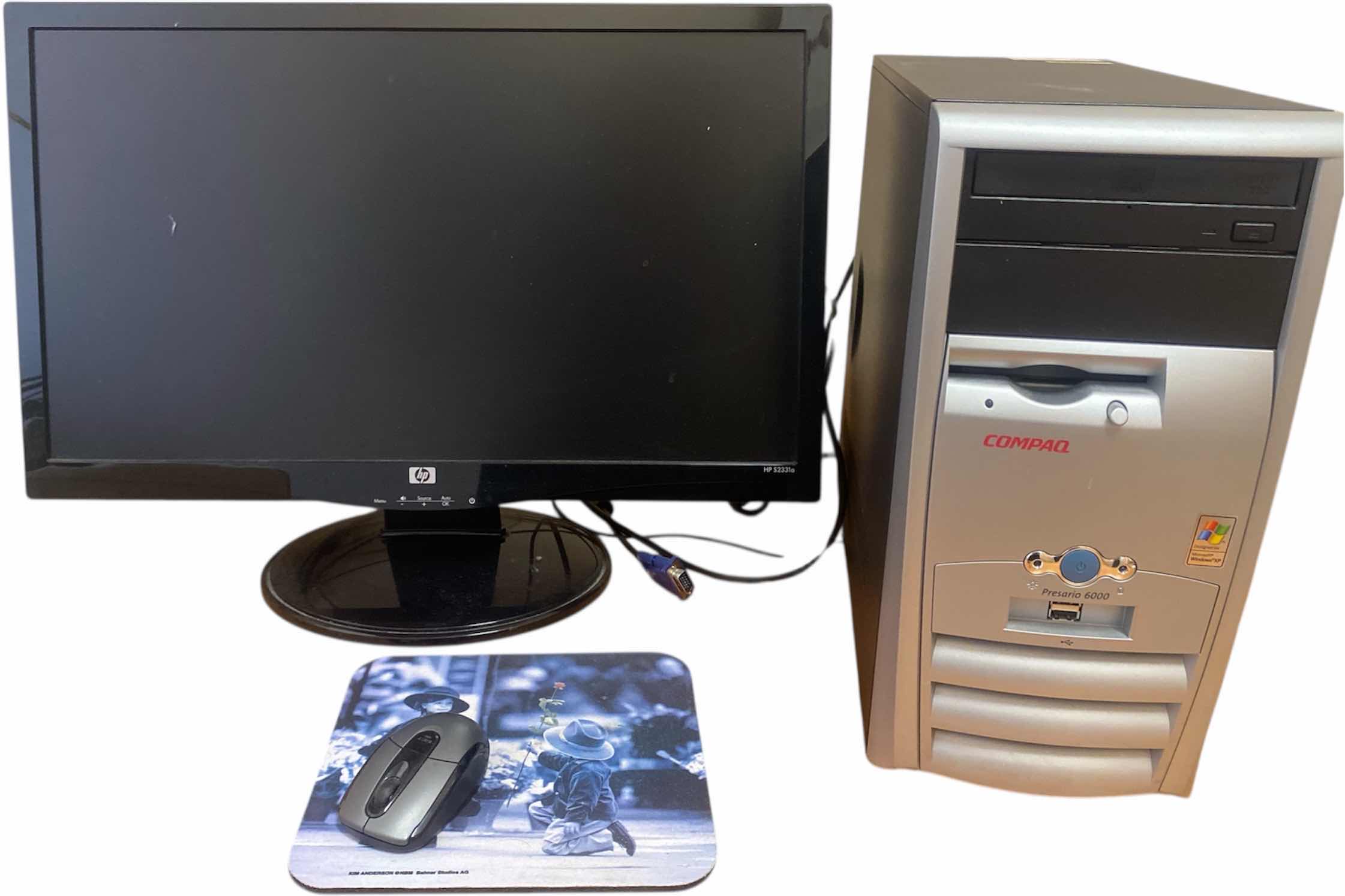 Photo 1 of COMPUTER COMPONENTS - COMPAQ TOWER AND HP 25” MONITOR