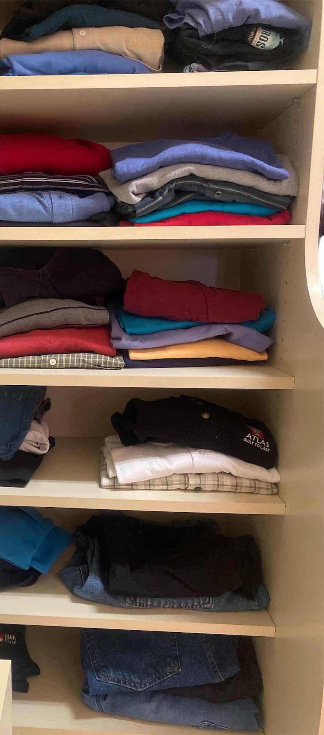 Photo 1 of 6 SHELFS MENS SIZE 2 XL & XL CLOTHING