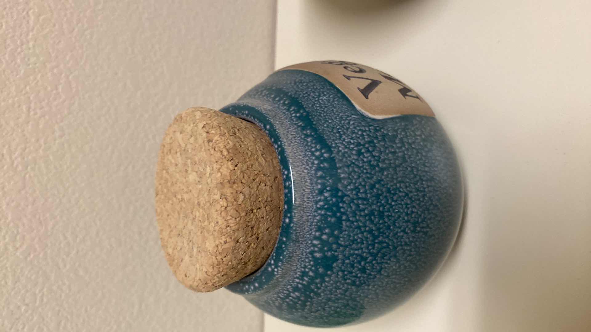 Photo 1 of 2-GLAZED POTTERY JARS 5” x 5 1/2”