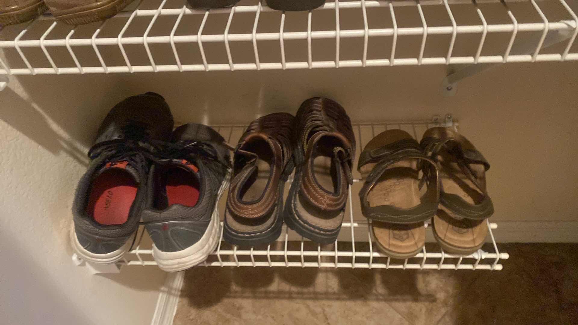 Photo 1 of CONTENTS OF CLOSET - MENS CLOTHING SIZES XL & 2XL & SHOES SIZES 9 & BEACH TOWELS