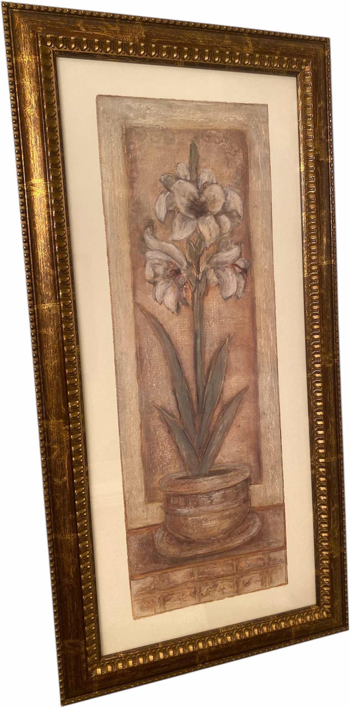 Photo 1 of RESIN FRAMED BOTANICAL PRINT ARTWORK 17 1/2“ x 35 1/2“