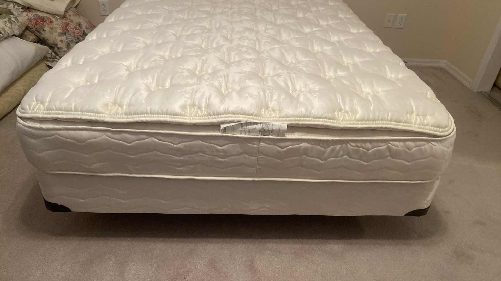 Photo 1 of QUEEN SIZE FOUR SEASONS BACK SUPPORTER PILLOW TOP MATTRESS, BOX SPRING AND FRAME 60“ x 80“