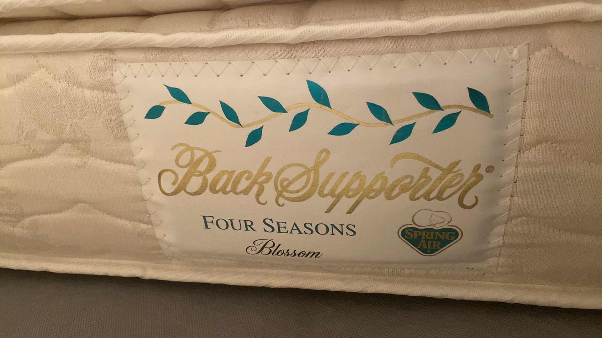 Photo 1 of QUEEN SIZE FOUR SEASONS BACK SUPPORTER PILLOW TOP MATTRESS, BOX SPRING AND FRAME 60“ x 80“