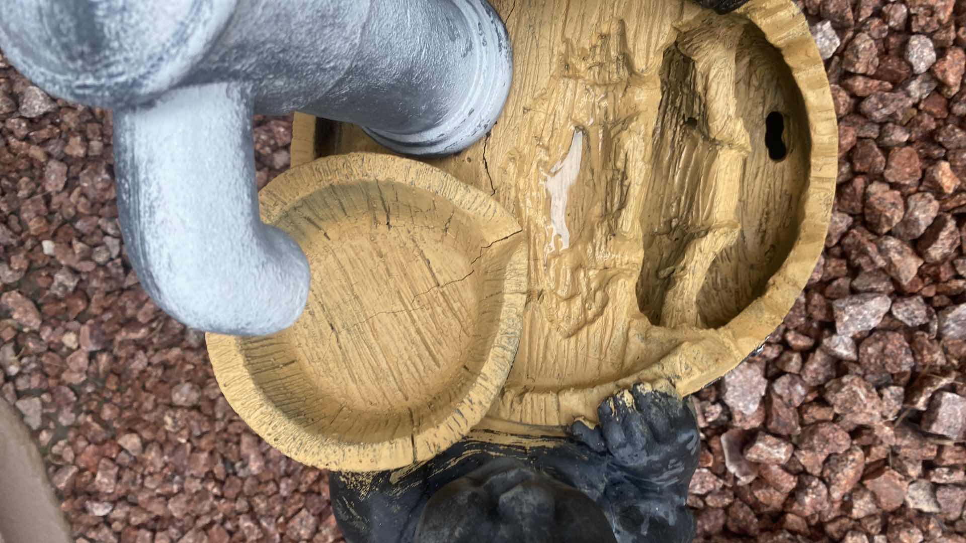 Photo 1 of ANY CAST RESIN CHILDREN AT WATER BARREL YARD ART 17 1/2” x 25”