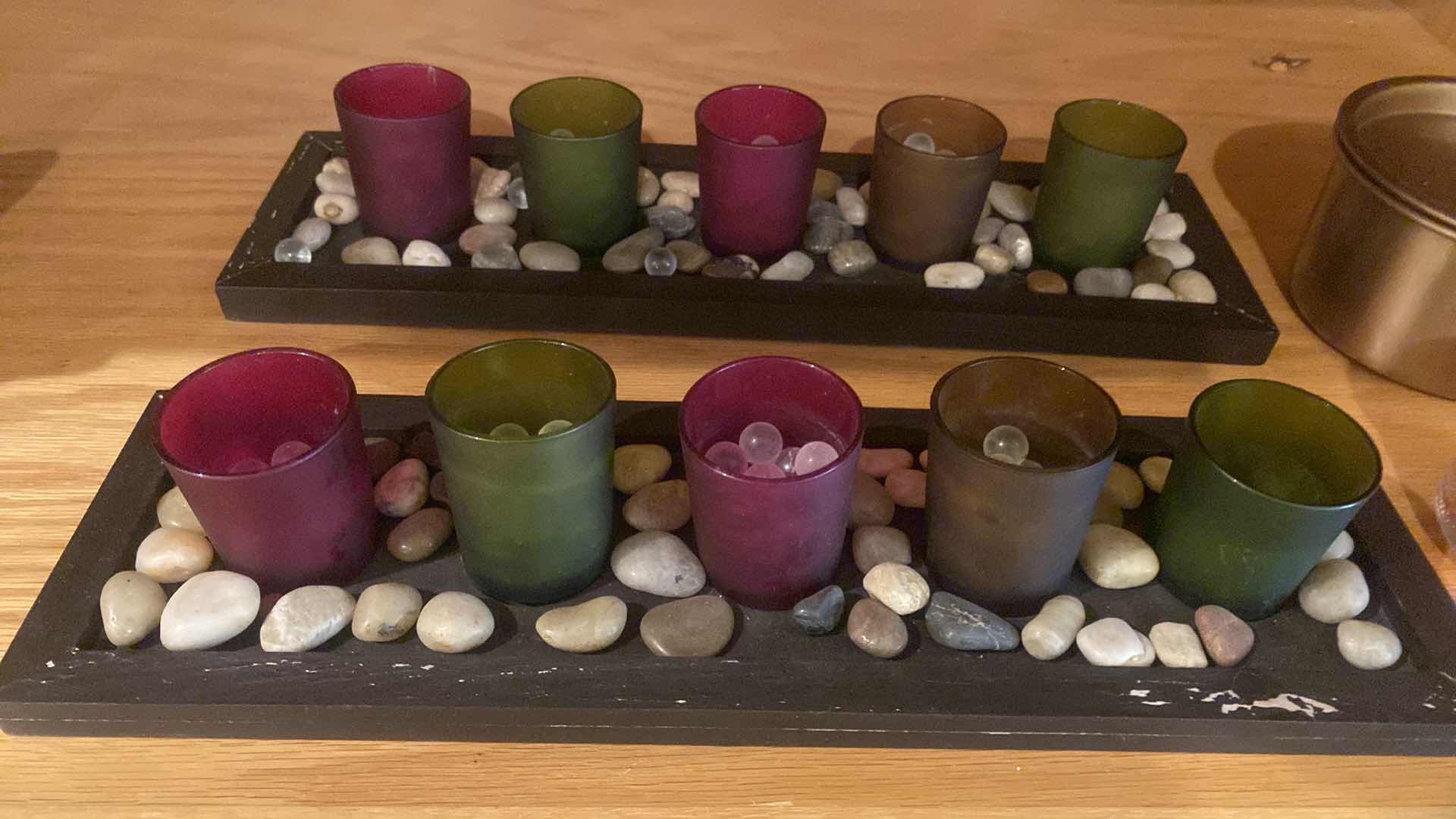 Photo 1 of 2-CANDLES & 5 VOTIVE HOLDERS DECOR