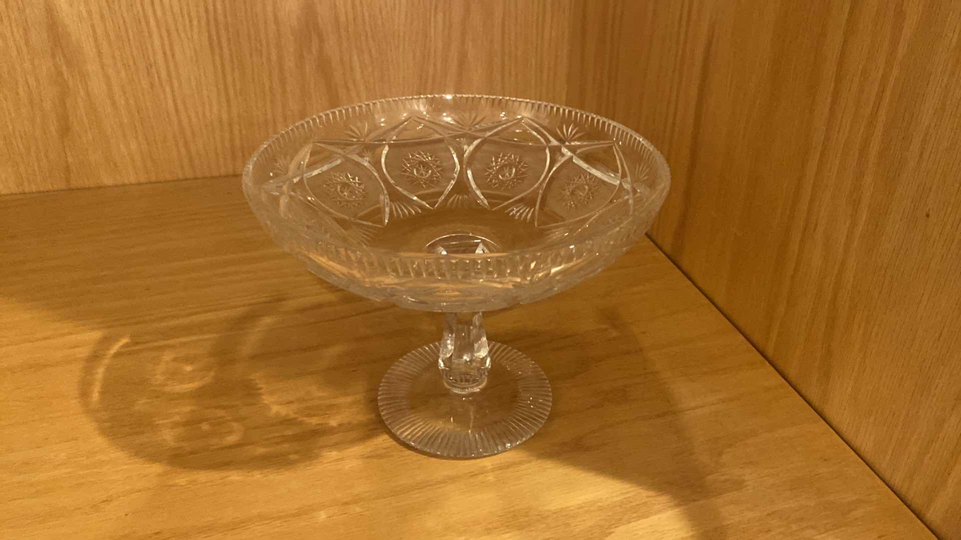 Photo 1 of CRYSTAL COMPOTE DISH 9” x 7”