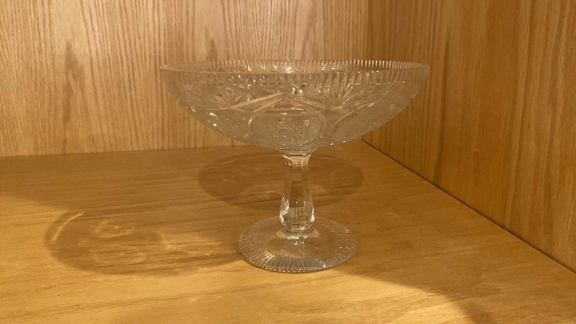 Photo 1 of CRYSTAL COMPOTE DISH 9” x 7”