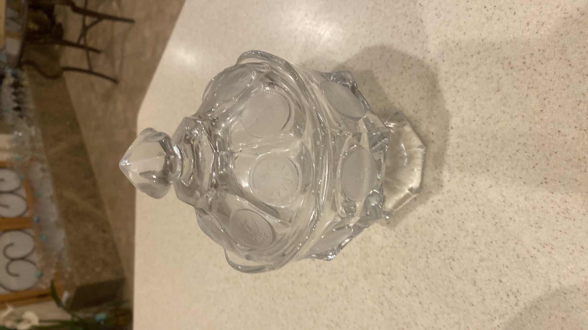 Photo 1 of 2-CRYSTAL COVERED BOWLS