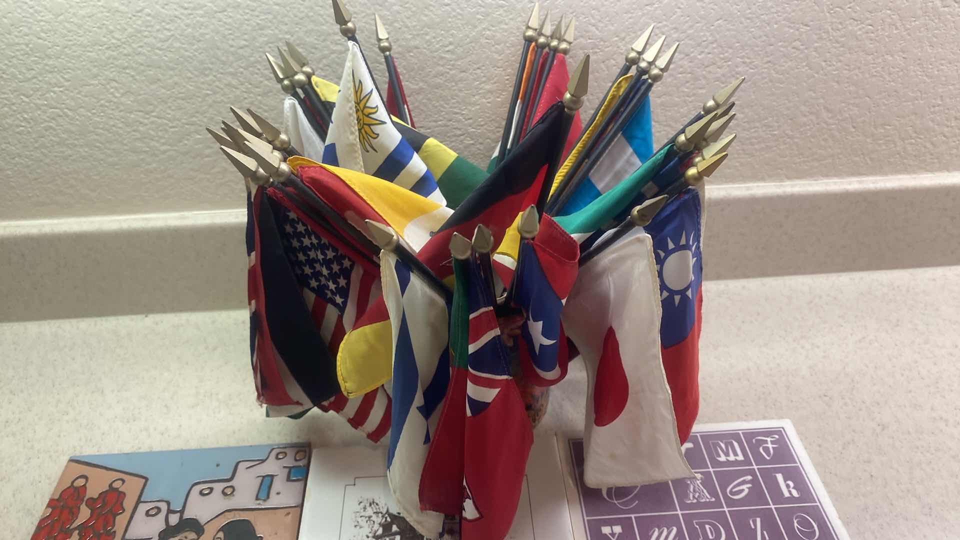 Photo 1 of COLLECTION OF WORLD FLAGS & TILES