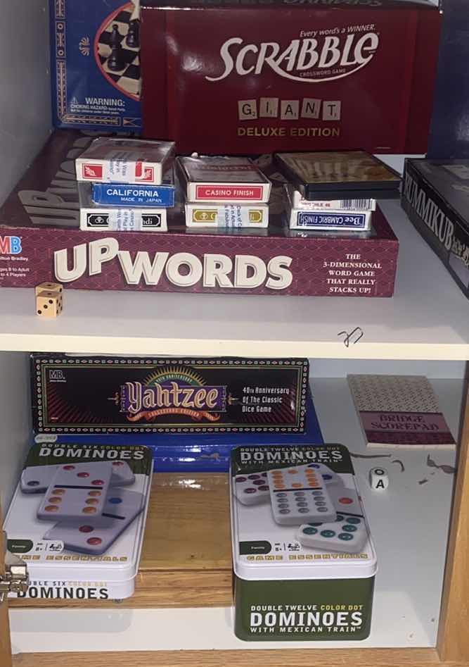 Photo 1 of CONTENTS OF CABINET-GAMES