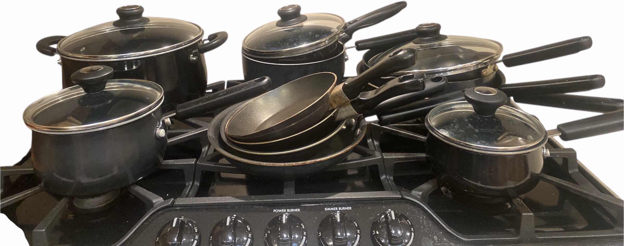 Photo 1 of COOKS ESSENTIALS 16 PIECE SET POTS & PANS