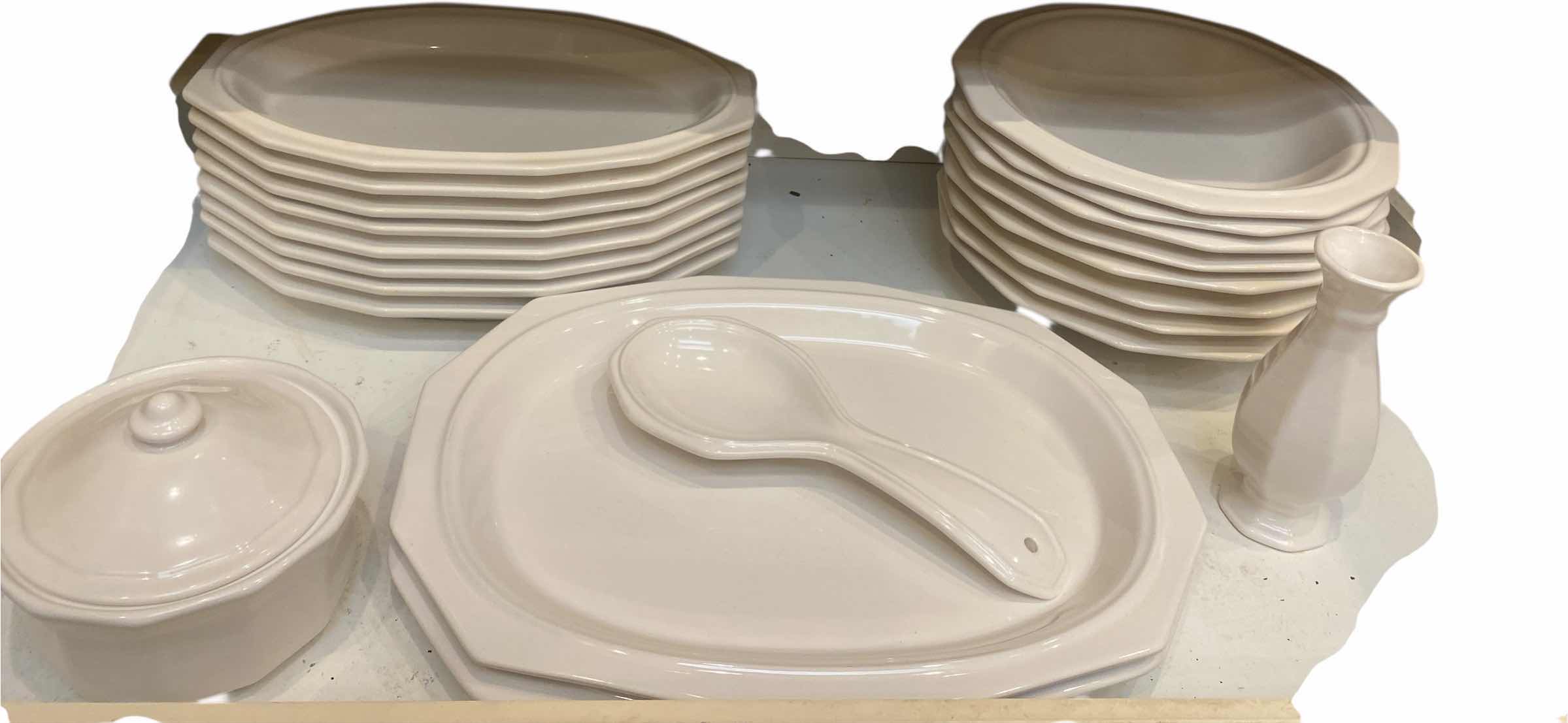 Photo 1 of CONTENTS OF CABINET-PFALTZGRAFF HERITAGE 22 PCS DINNERWARE PLATES, SOUP BOWLS& PLATERS