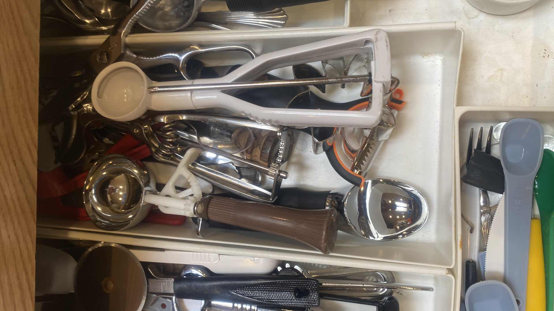 Photo 1 of CONTENTS OF CABINET-KITCHEN COOKING TOOLS