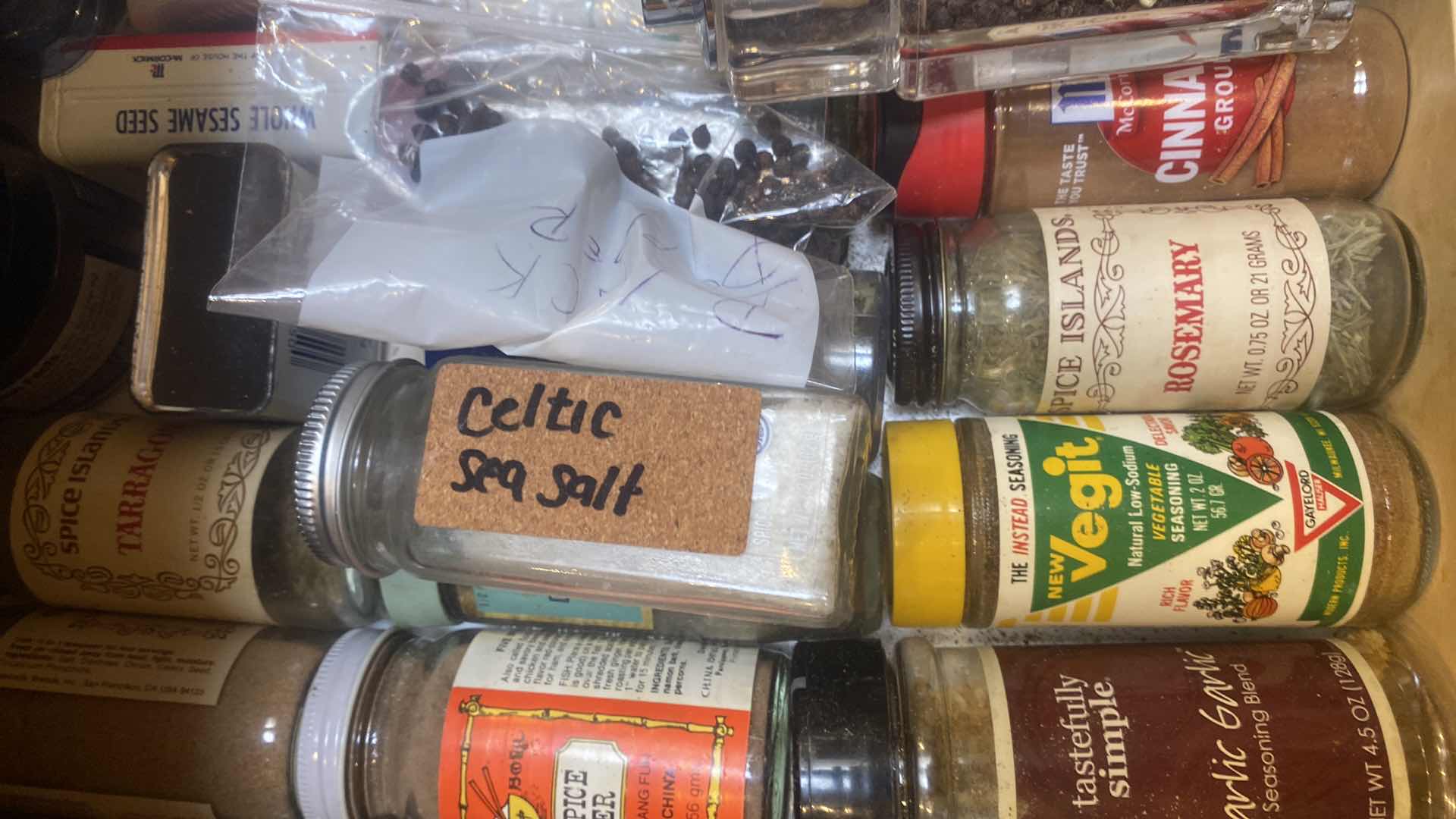 Photo 1 of CONTENTS OF CABINET SPICES