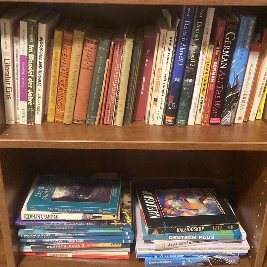Photo 1 of 2-SHELF OF GERMAN BOOKS