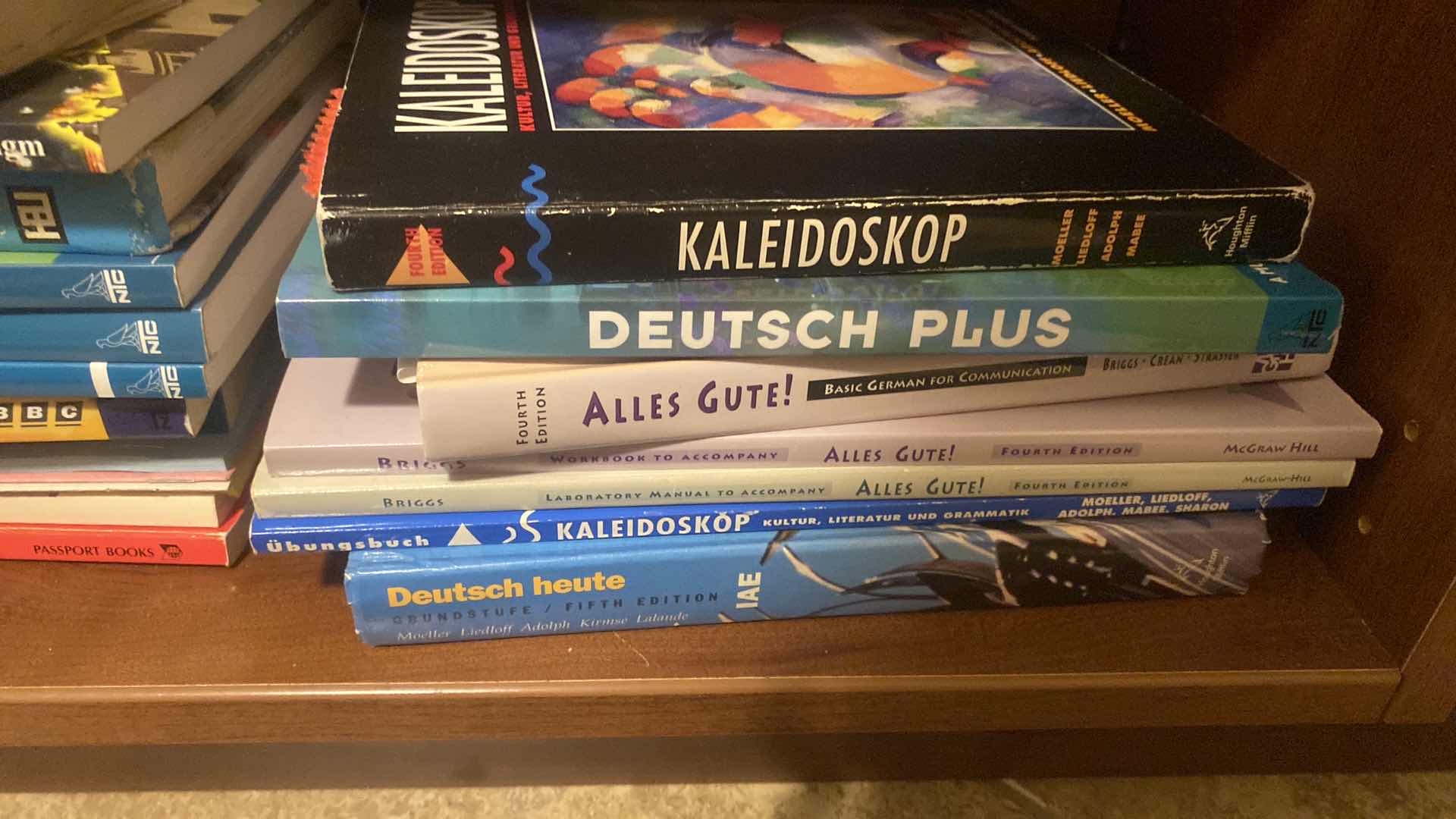 Photo 1 of 2-SHELF OF GERMAN BOOKS