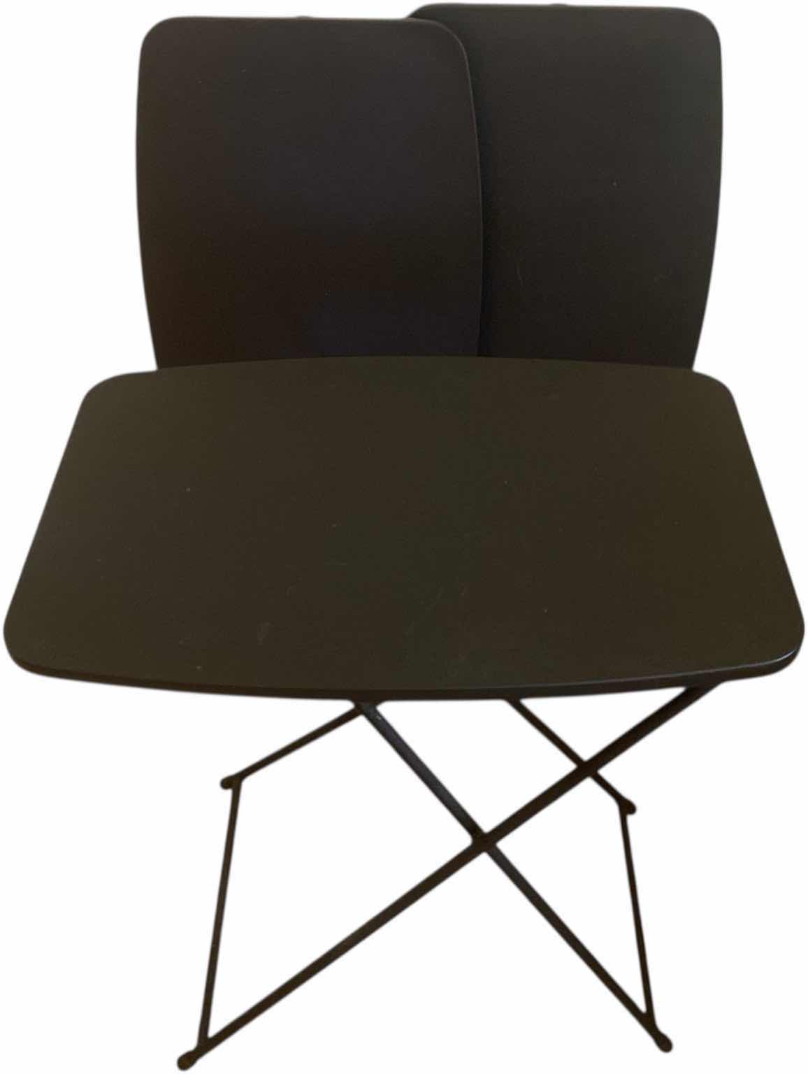 Photo 1 of 3-FOLDING TABLES ADJUSTABLE HEIGHT 25” x 18”