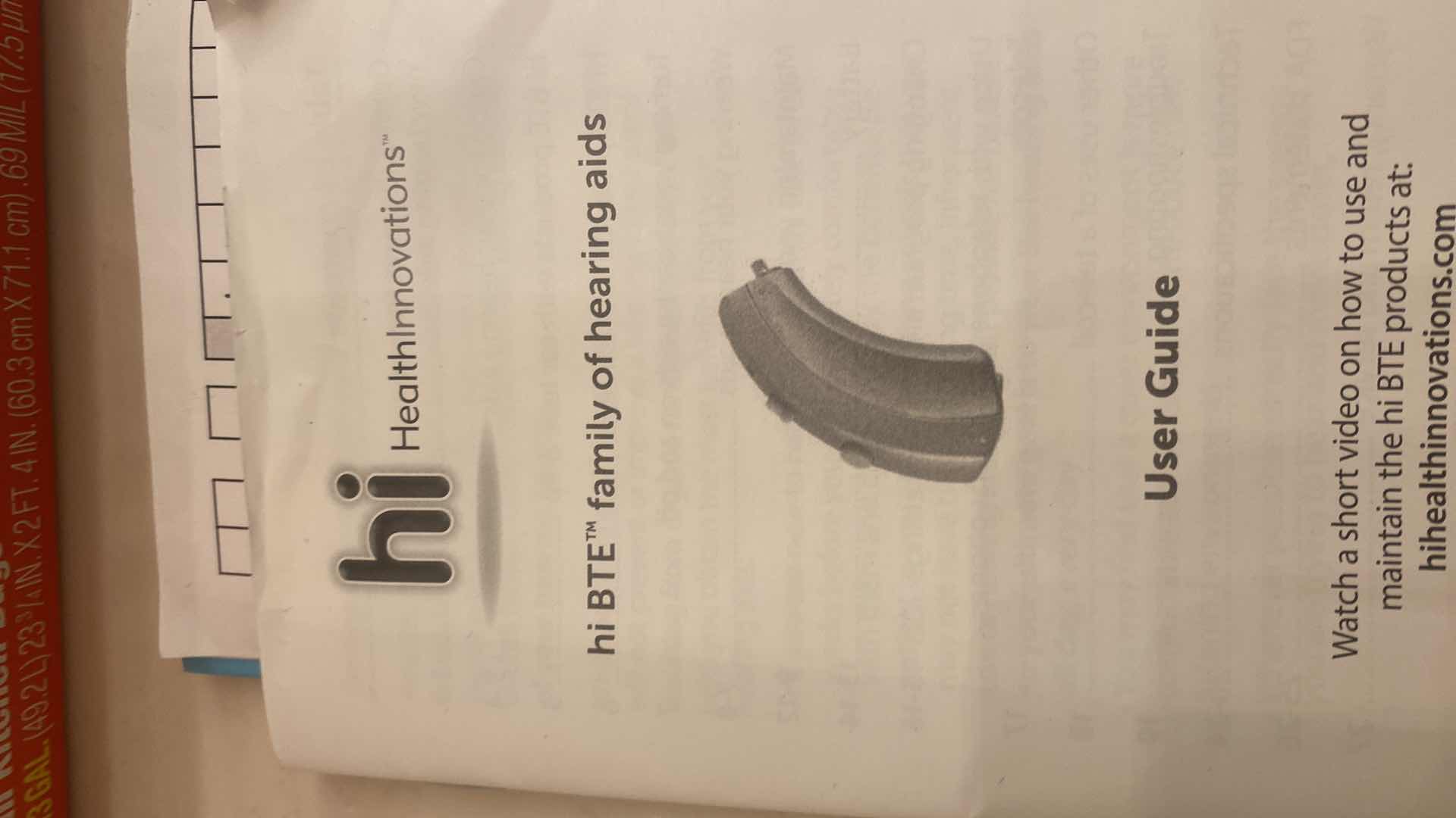 Photo 1 of HI HEARING AIDS WITH BATTERIES & BOOKLET EST VALUE $330.00