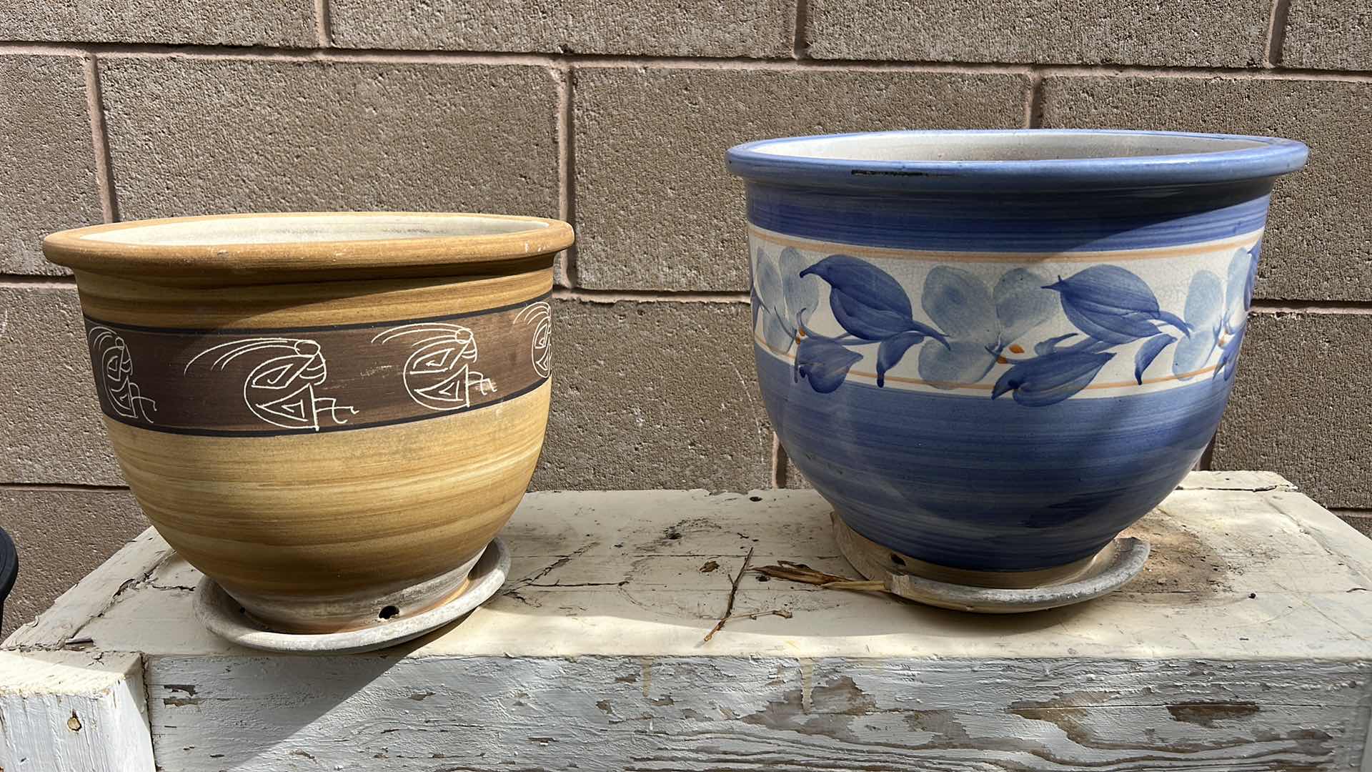 Photo 1 of FIVE CERAMIC POTS