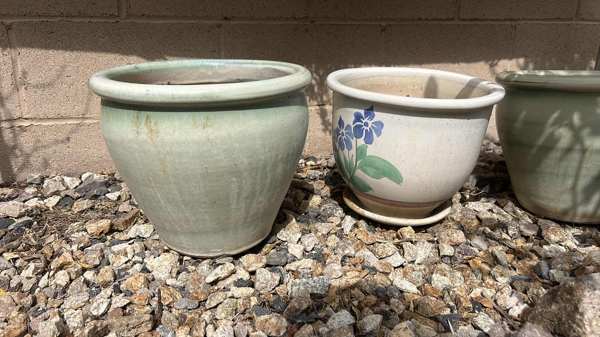 Photo 1 of FOUR CERAMIC OUTDOOR POTS