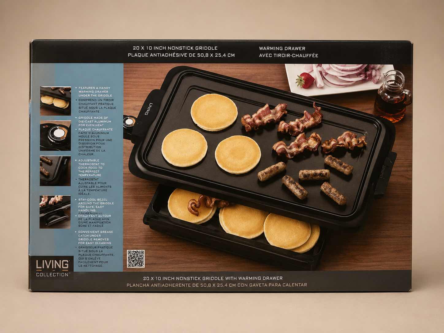 Photo 1 of 20” x10” NONSTICK GRIDDLE WITH WARMING DRAWER