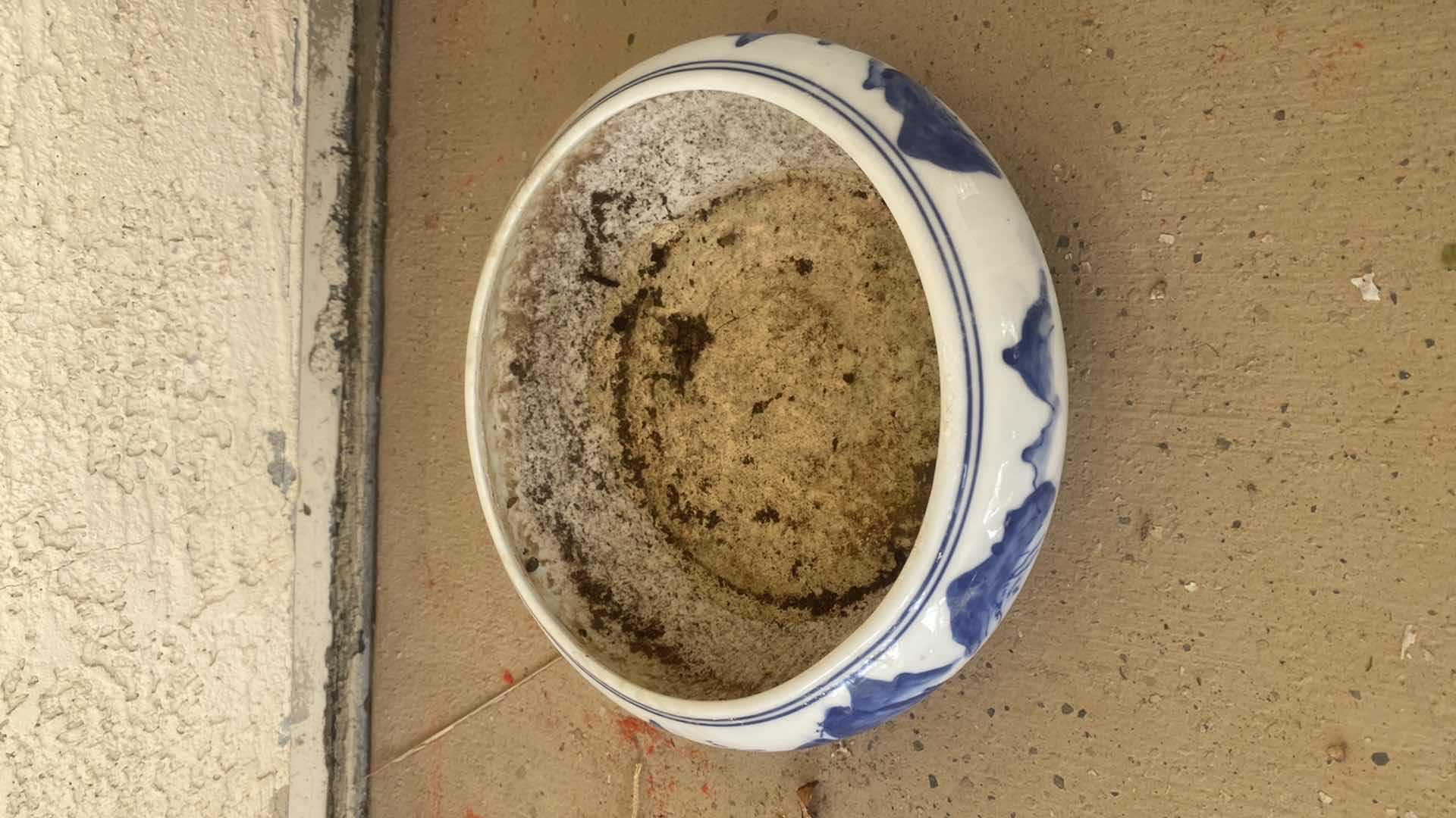 Photo 1 of 10 1/2” BLUE AND WHITE PORCELAIN CHINESE BOWL