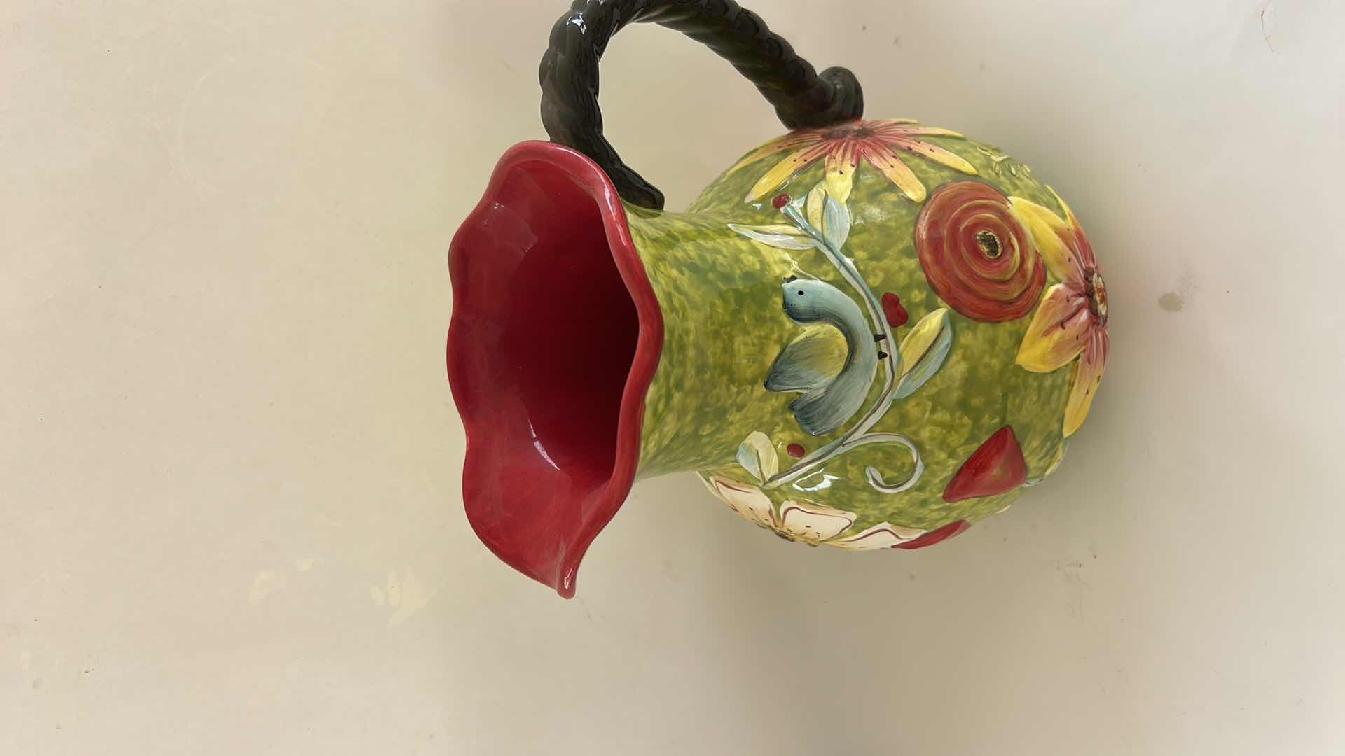 View 2 of FIELD OF FLOWERS PITCHER BY CYPRESS HOME $35 H10”