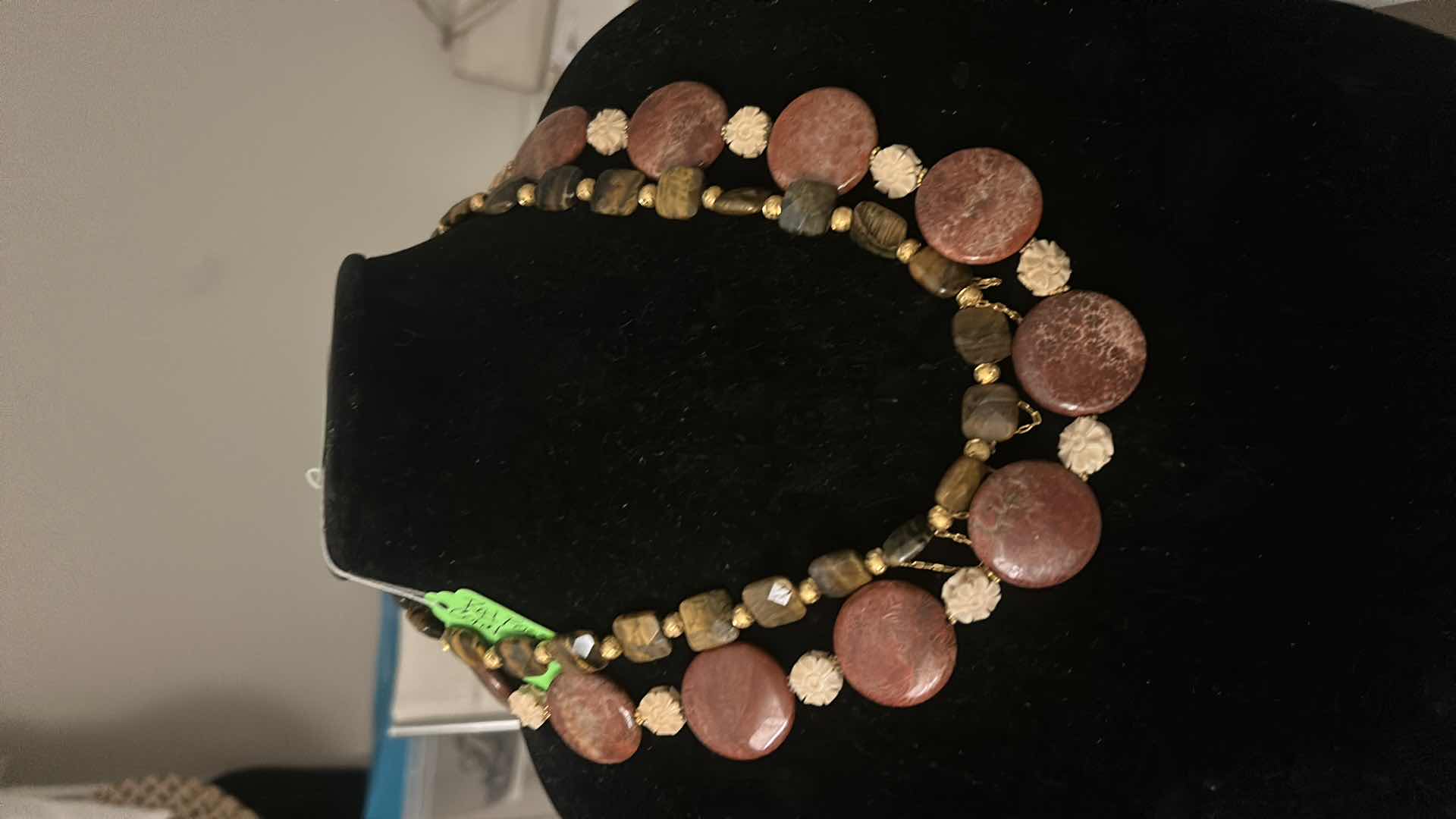 Photo 2 of 7- FASHION JEWELRY PIECES - 5 CUSTOM DESIGNED NECKLACES & 2 PAIRS OF EARRINGS