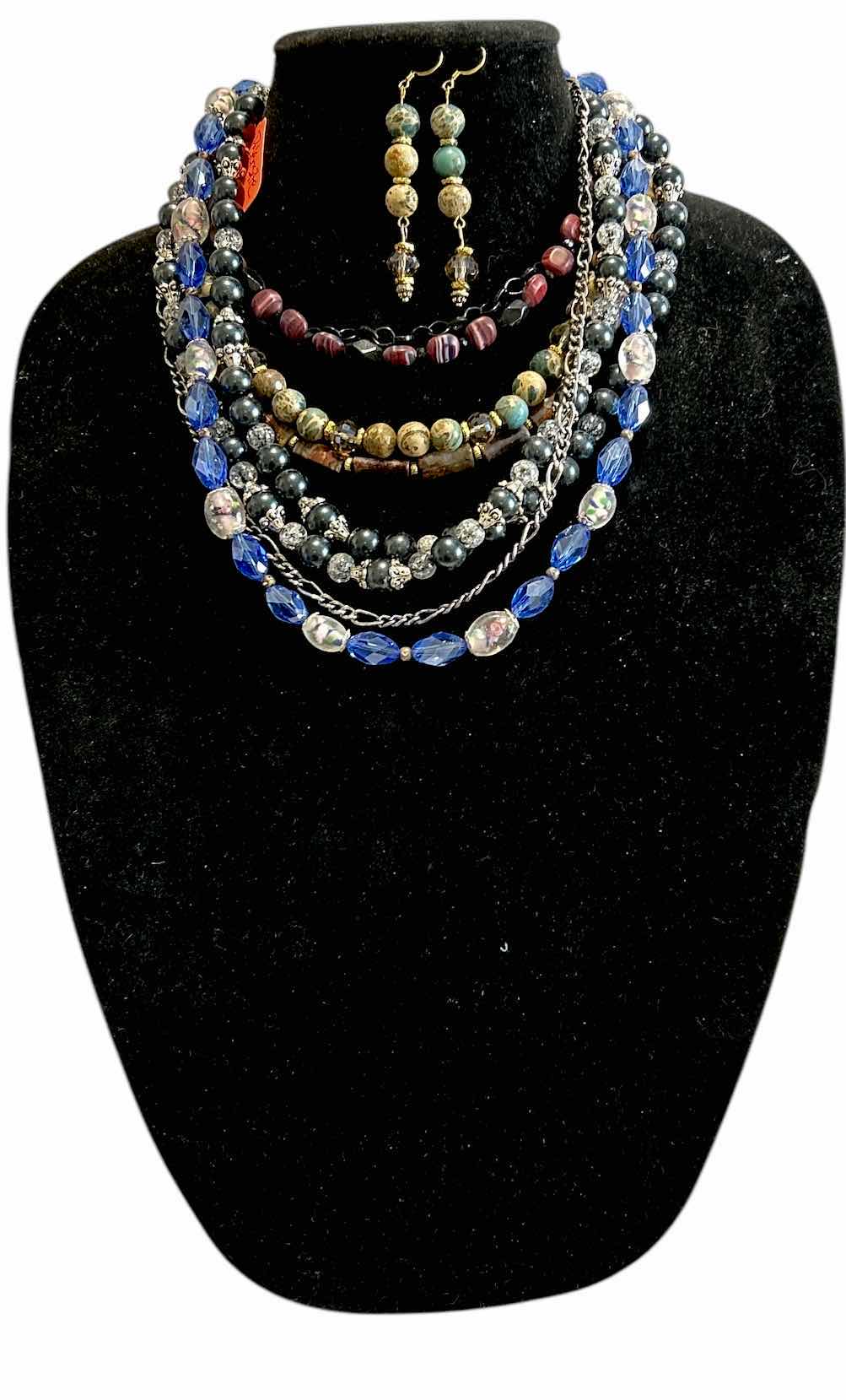 Photo 1 of 5 CUSTOM MADE NECKLACES AND 1 PAIR OF EARRINGS