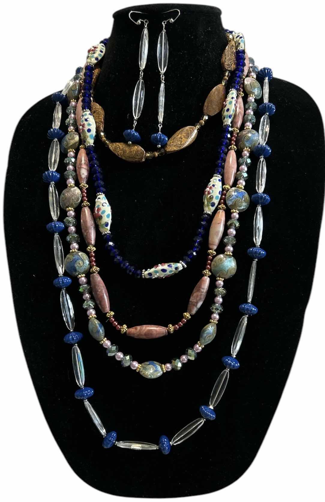 Photo 1 of 5 CUSTOM MADE NECKLACES AND 1 PAIR OF EARRINGS