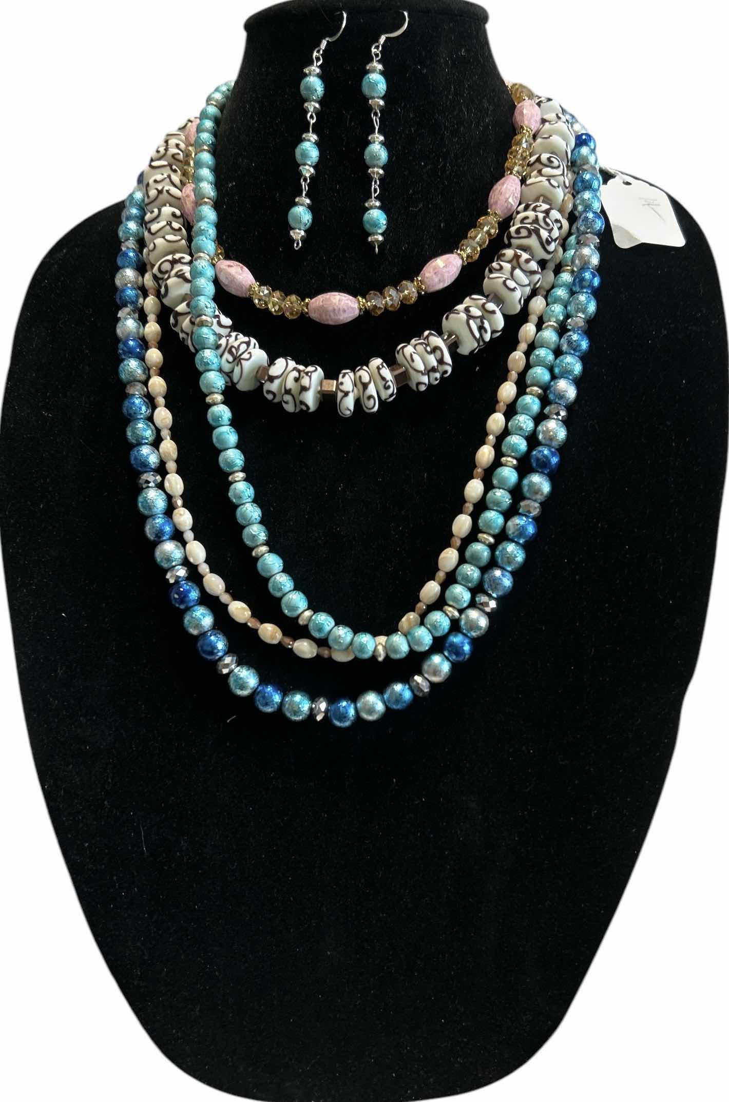 Photo 1 of 5 CUSTOM MADE NECKLACES AND 1 PAIR OF EARRINGS