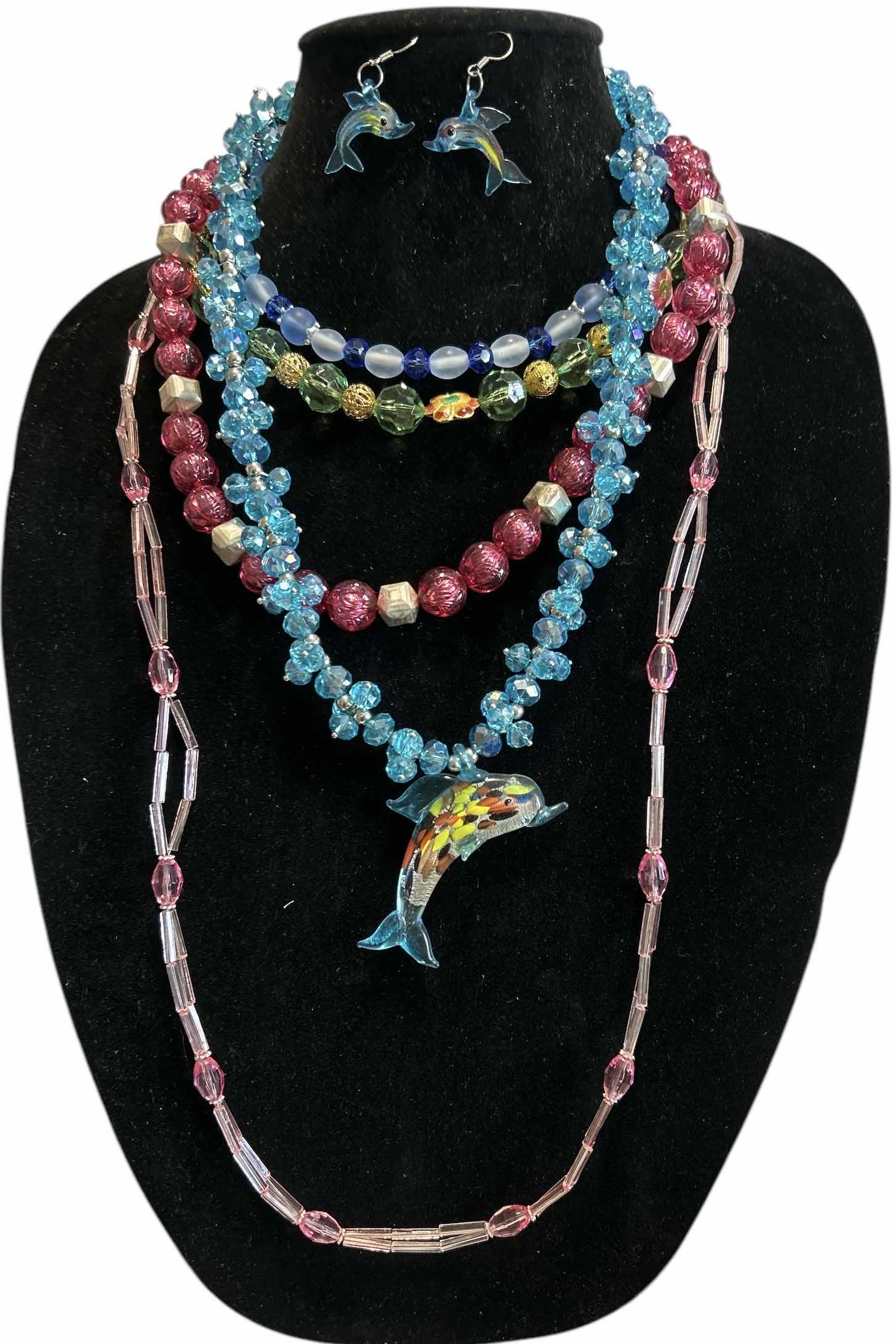 Photo 1 of 5 CUSTOM MADE NECKLACES AND 1 PAIR OF EARRINGS