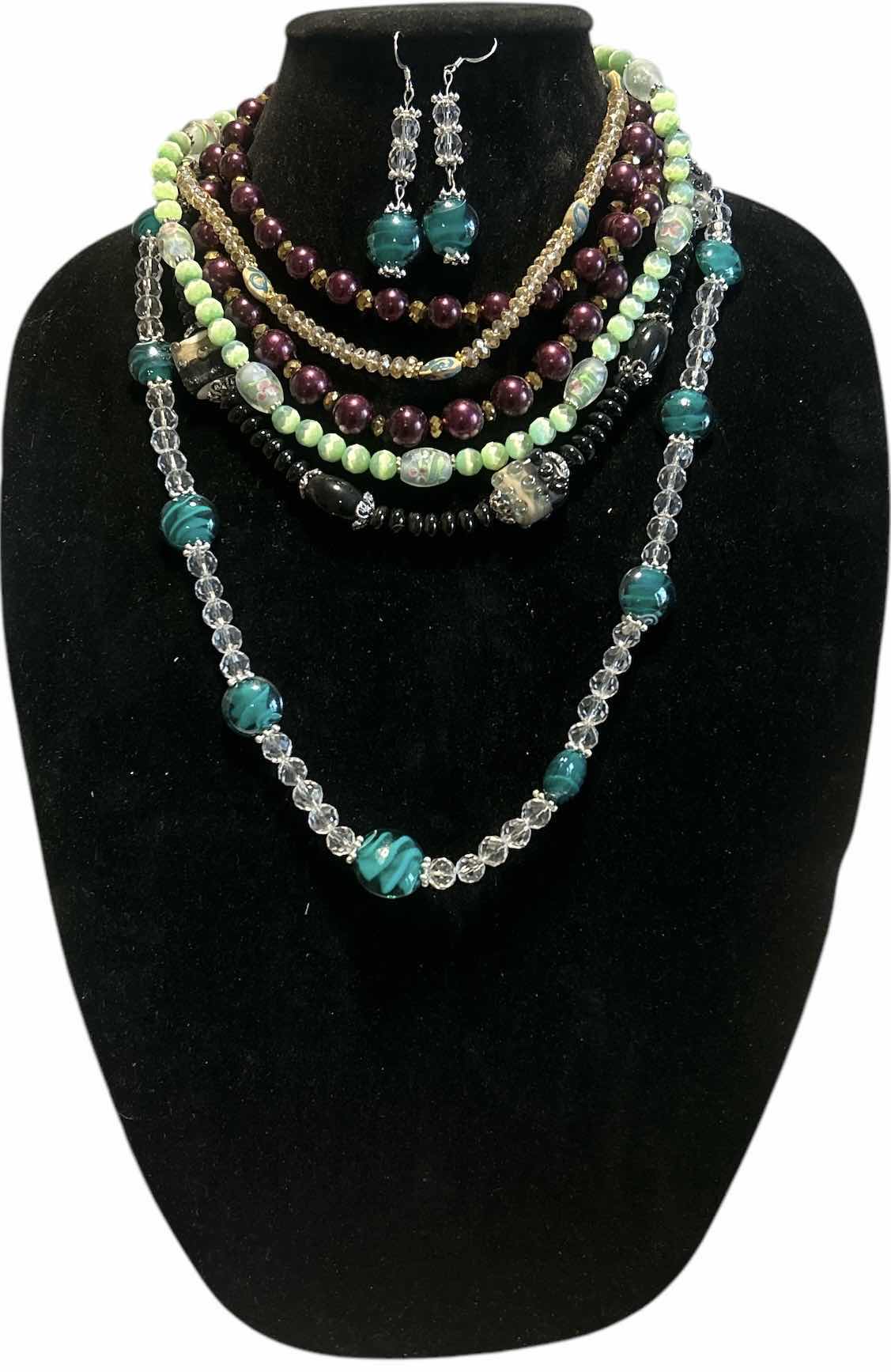 Photo 1 of 5 CUSTOM MADE NECKLACES AND 1 PAIRS OF EARRINGS