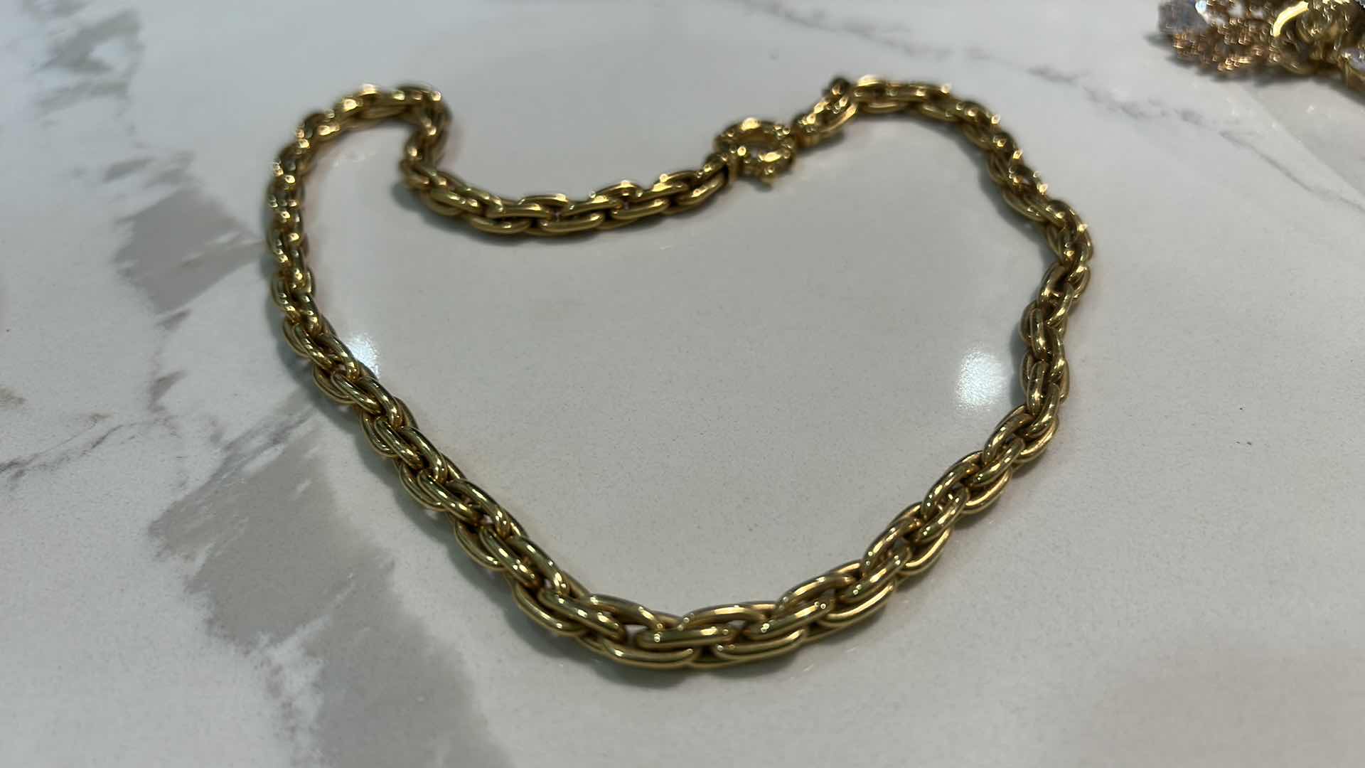 Photo 1 of 14K GOLD 17” NECKLACE FROM ITALY