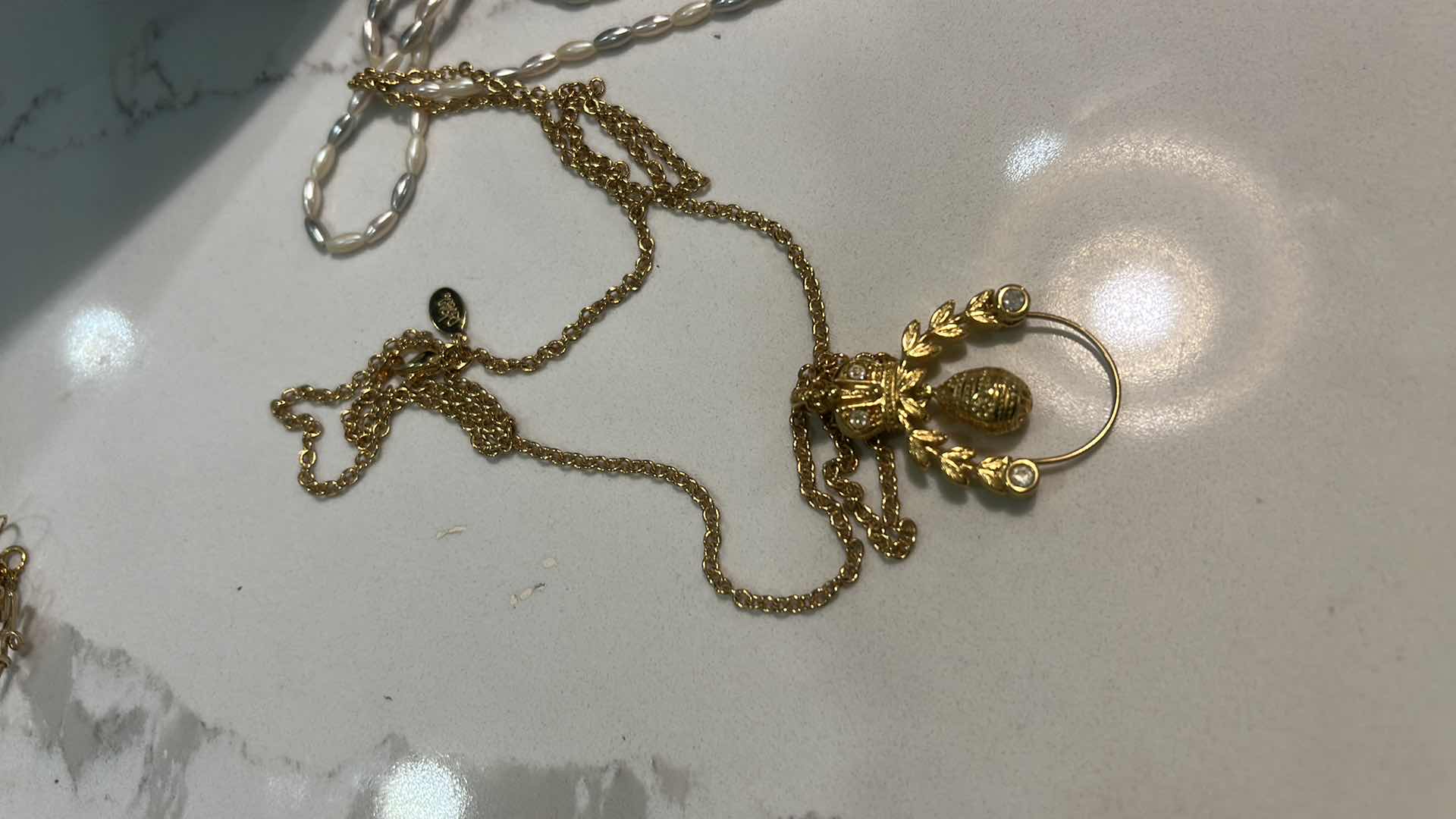 Photo 1 of 3 NECKLACES- STERLING WITH CZ AND 2 LONG NECKLACES