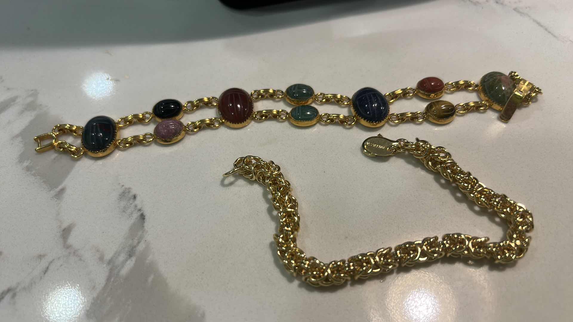 Photo 1 of 2 LONG NECKLACES AND 2 BRACELETS