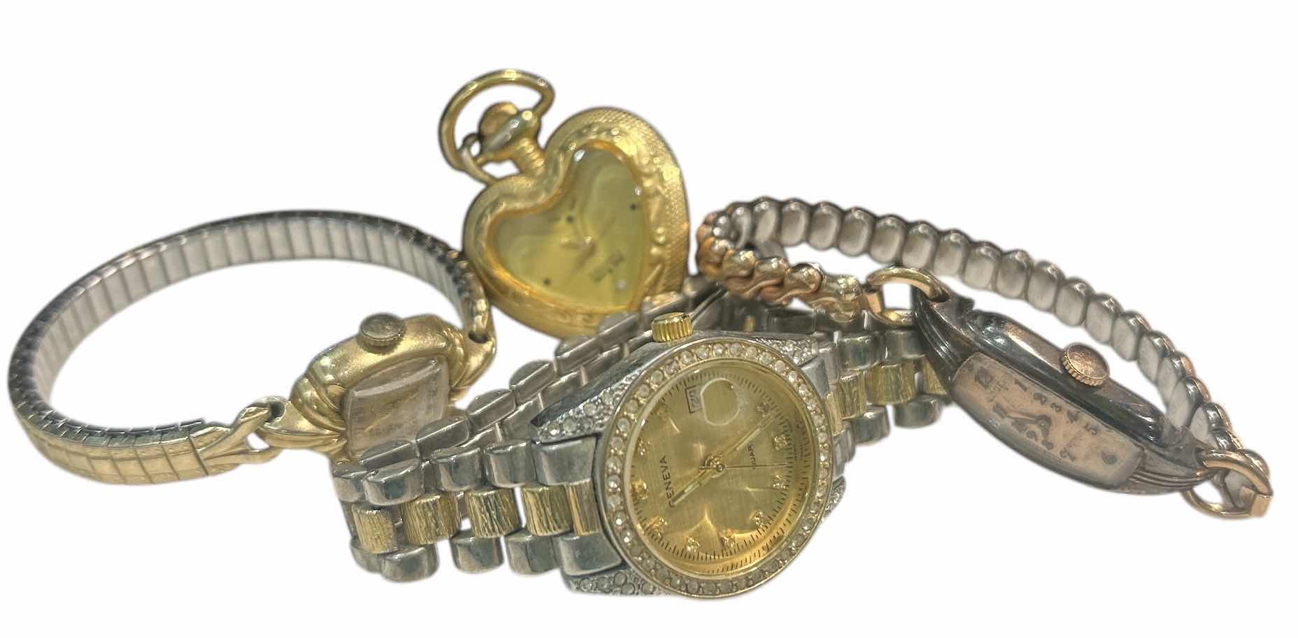 Photo 1 of 4 WOMENS WATCHES AND HEART POCKET WATCH