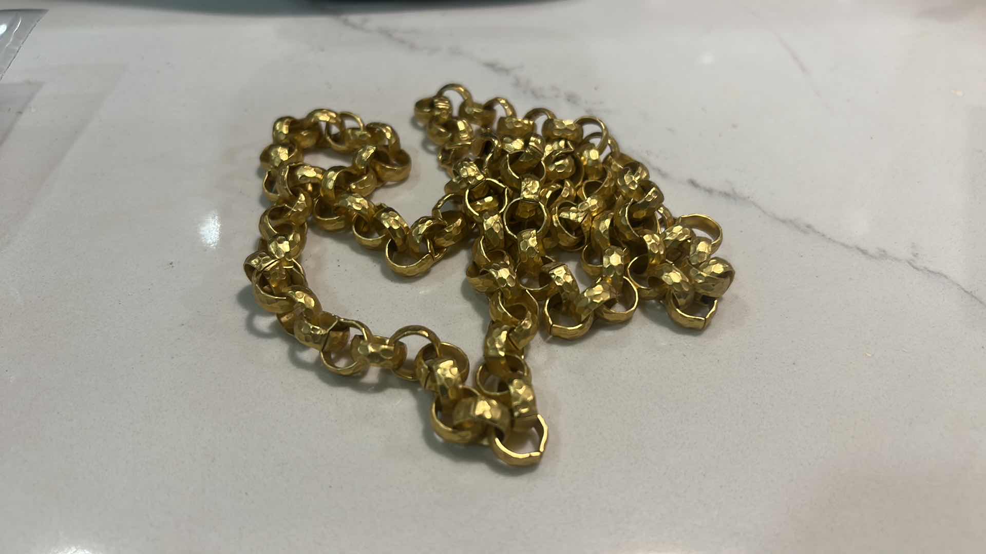 Photo 1 of LONG MONET GOLD TONE NECKLACE, 2 BRACELETS AND BROOCH