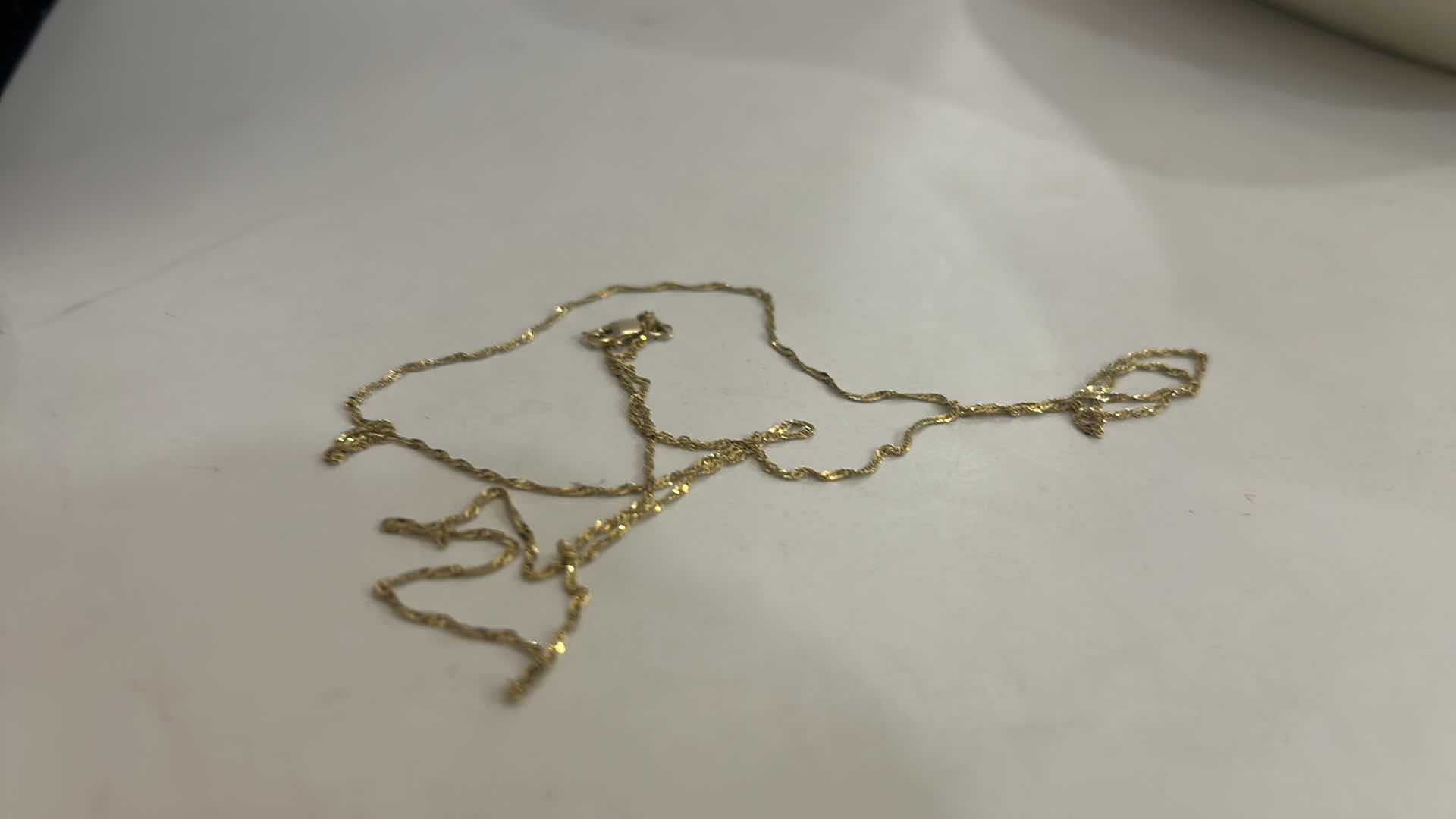 Photo 1 of 2 14K GOLD NECKLACES - 18” & 25”
