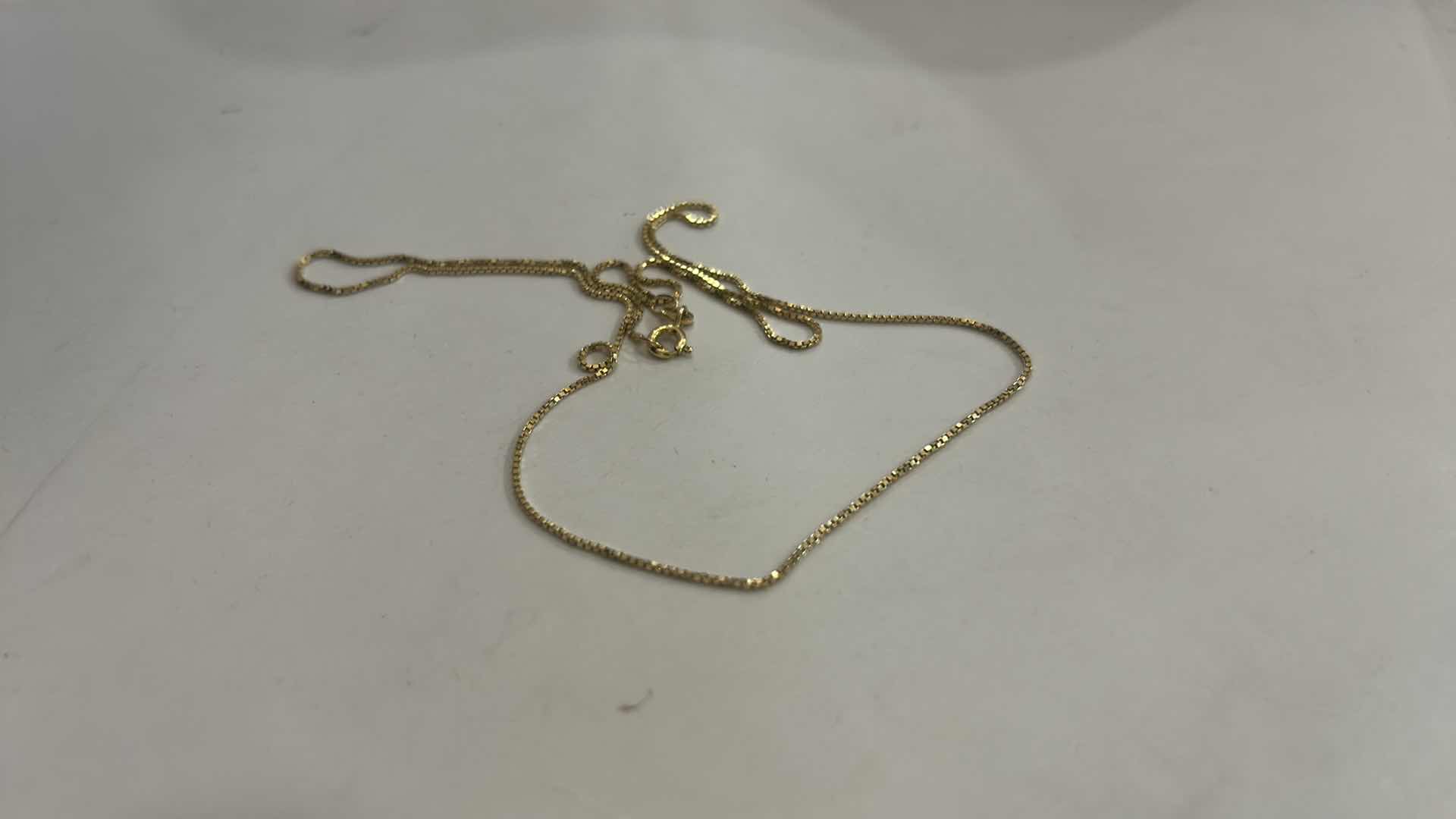Photo 1 of 2 14K GOLD NECKLACES - 18” & 25”