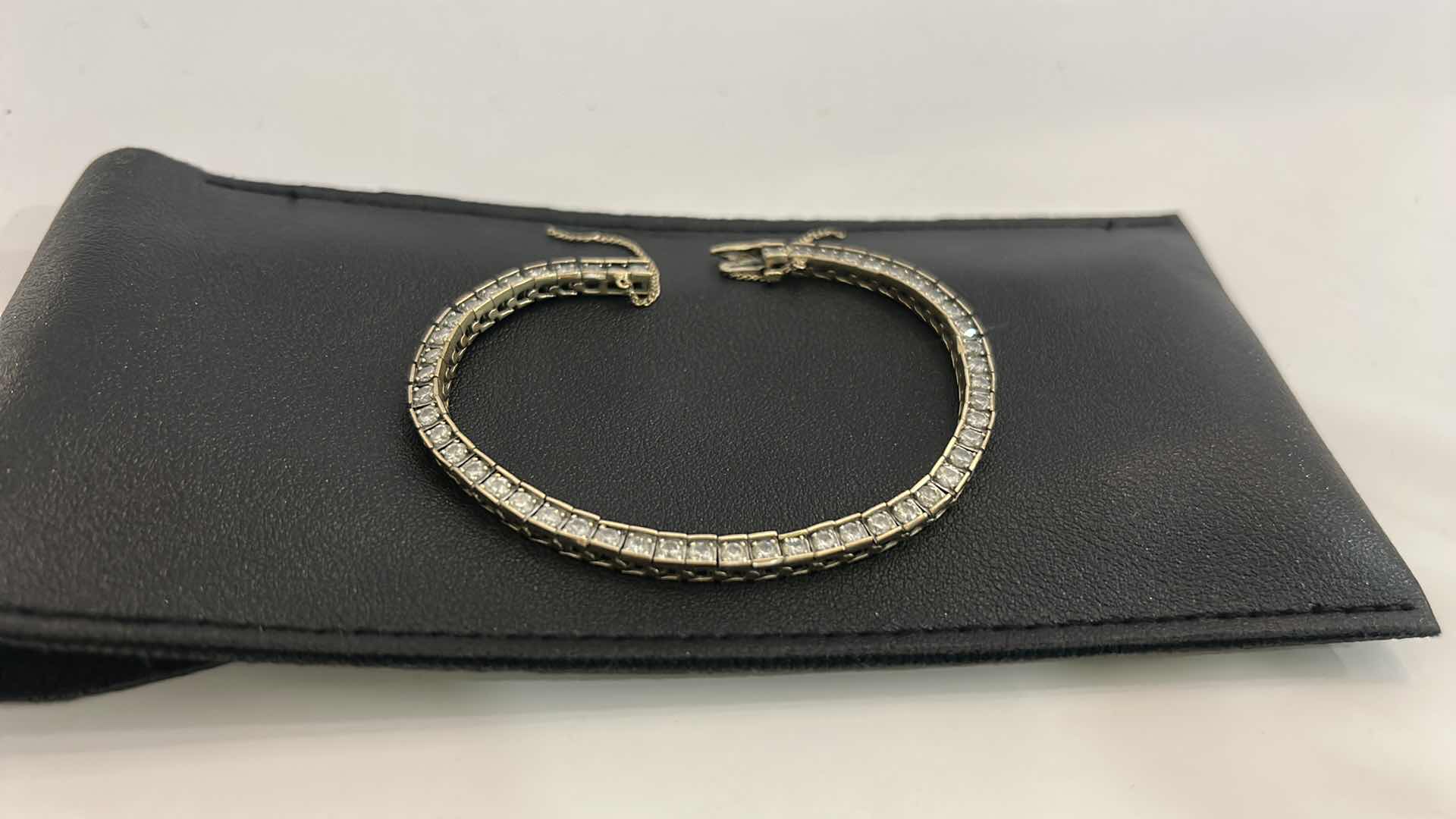 Photo 4 of 14K GOLD DIAMOND TENNIS BRACELET (DIAMOND TESTED) $5,000