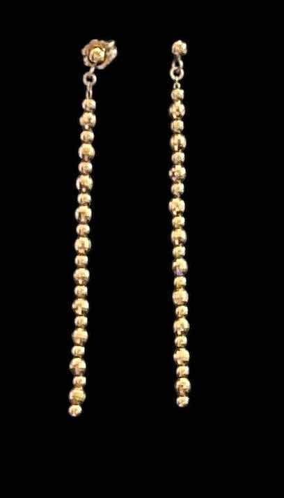 Photo 1 of 14K GOLD DANGLE EARRINGS