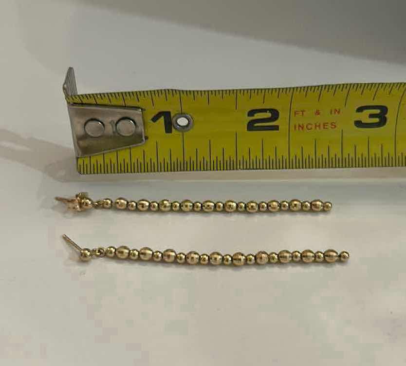 Photo 1 of 14K GOLD DANGLE EARRINGS