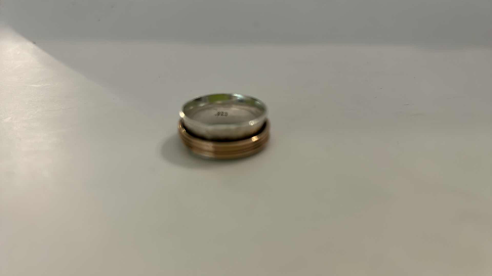 Photo 1 of MENS STERLING SILVER AND COPPER SIZE 10 RING
