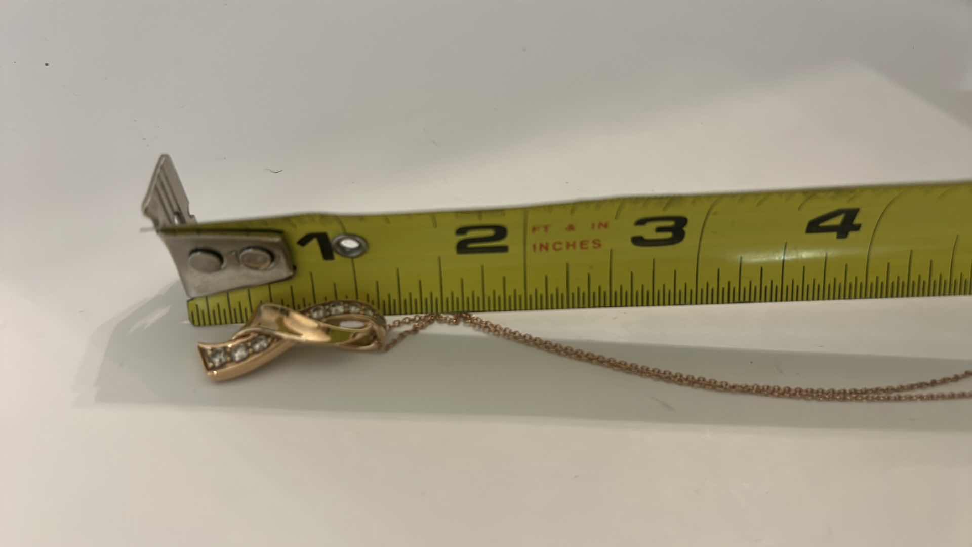 Photo 1 of LE VIAN 14 K GOLD CHAIN 19” WITH 14K GOLD DIAMOND PENDANT 1” (DIAMOND TESTED)