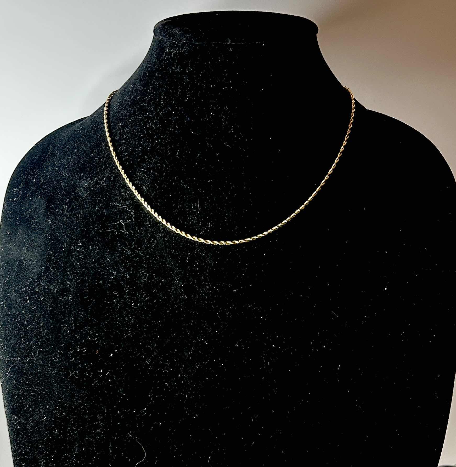 Photo 2 of 14K GOLD NECKLACE 17”