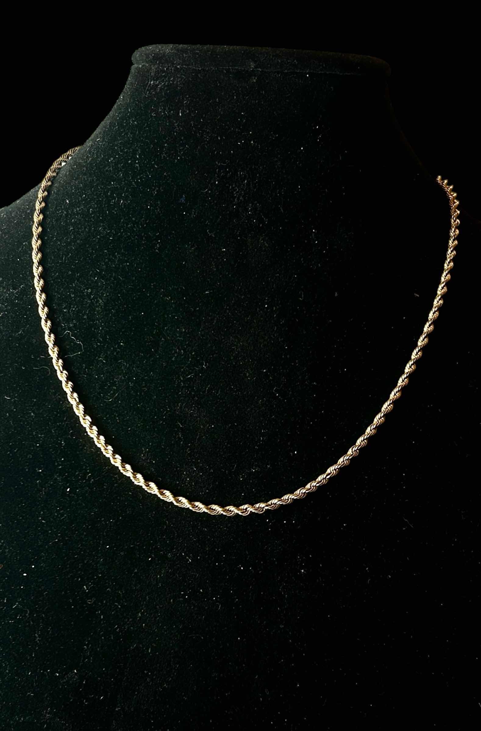 Photo 1 of 14K GOLD NECKLACE 21”