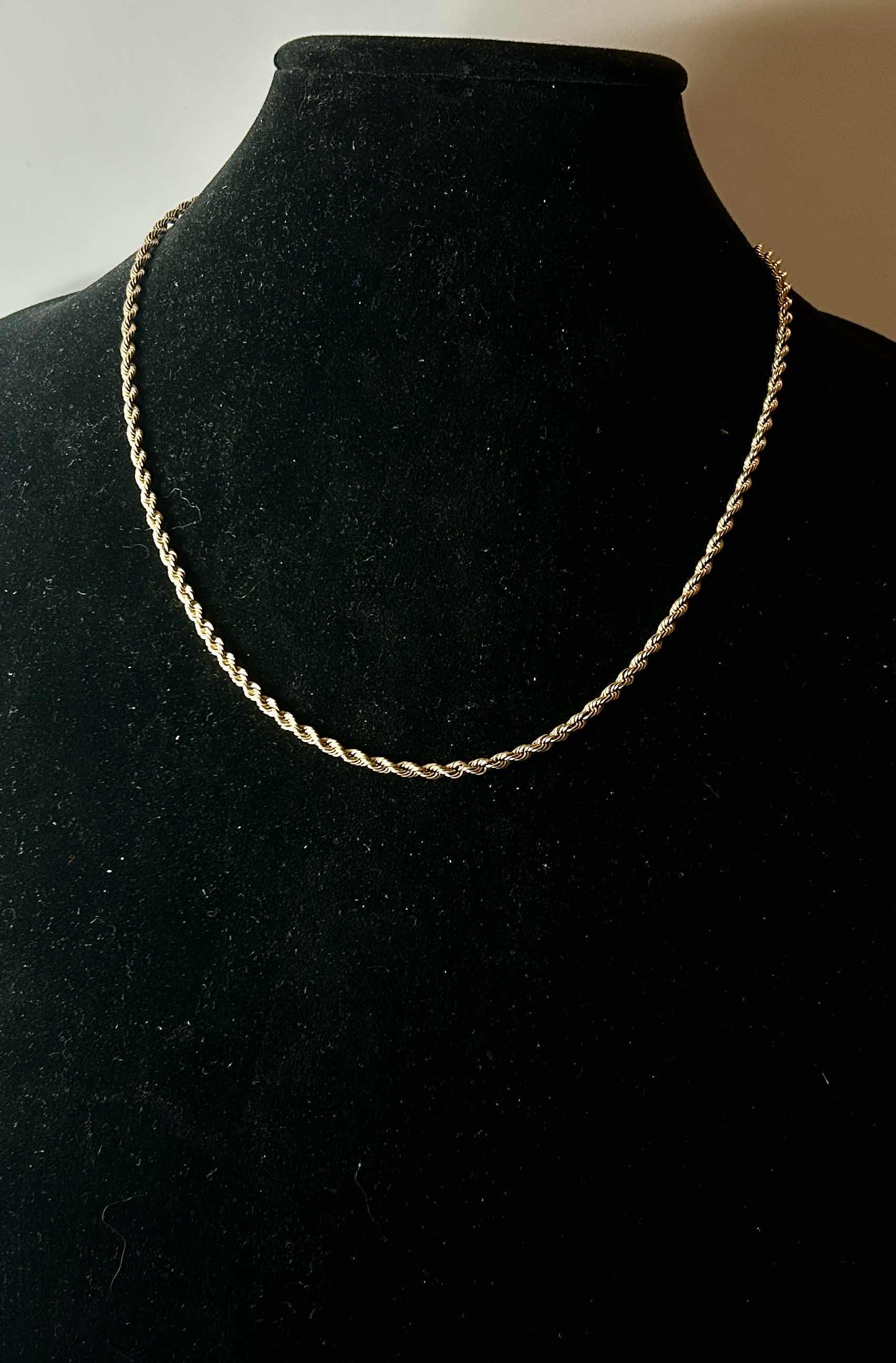 Photo 2 of 14K GOLD NECKLACE 21”