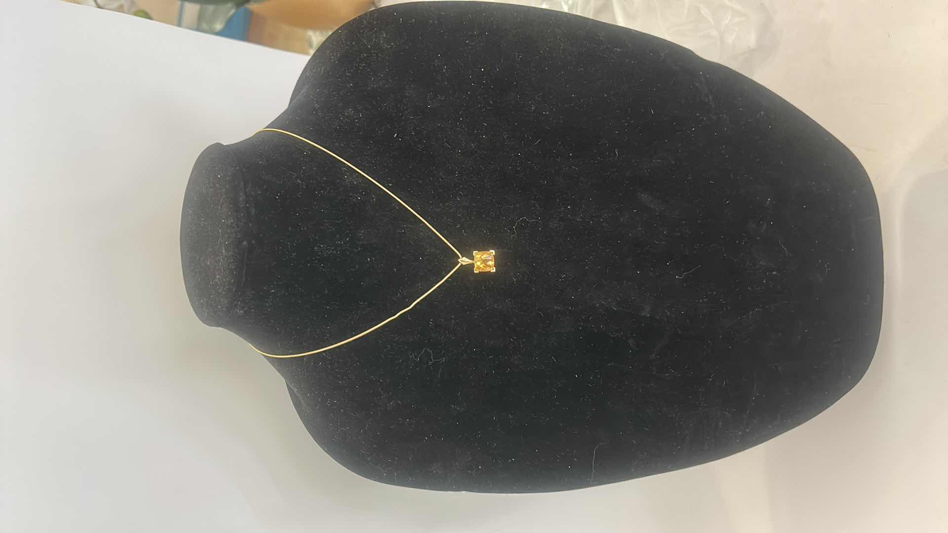 Photo 1 of 14K NECKLACE  16” AND GEMSTONE