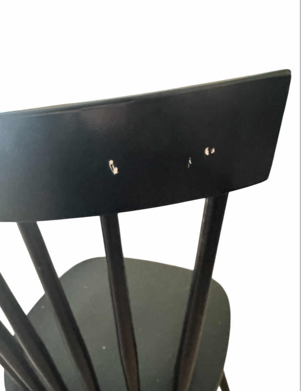 Photo 4 of BLACK WOODEN CHAIR 
17” X 17” X H36”